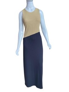 Vestido canelado SKUNK, Tam G